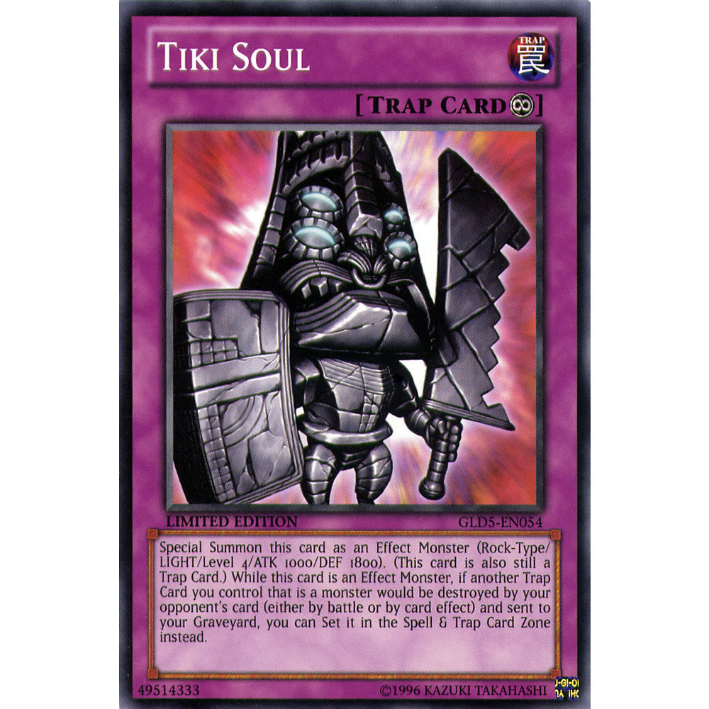 Tiki Soul GLD5-EN054 Yu-Gi-Oh! Card from the Gold Series: Haunted Mine Set