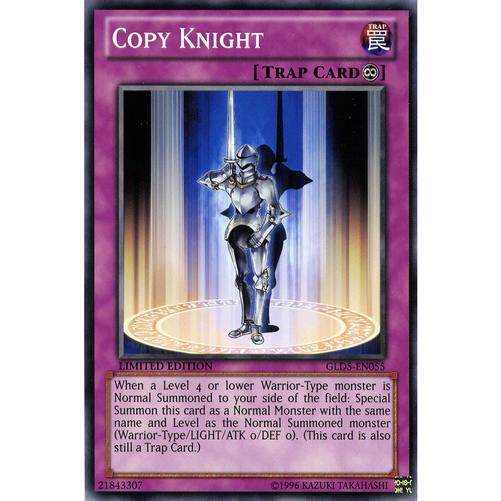 Copy Knight GLD5-EN055 Yu-Gi-Oh! Card from the Gold Series: Haunted Mine Set