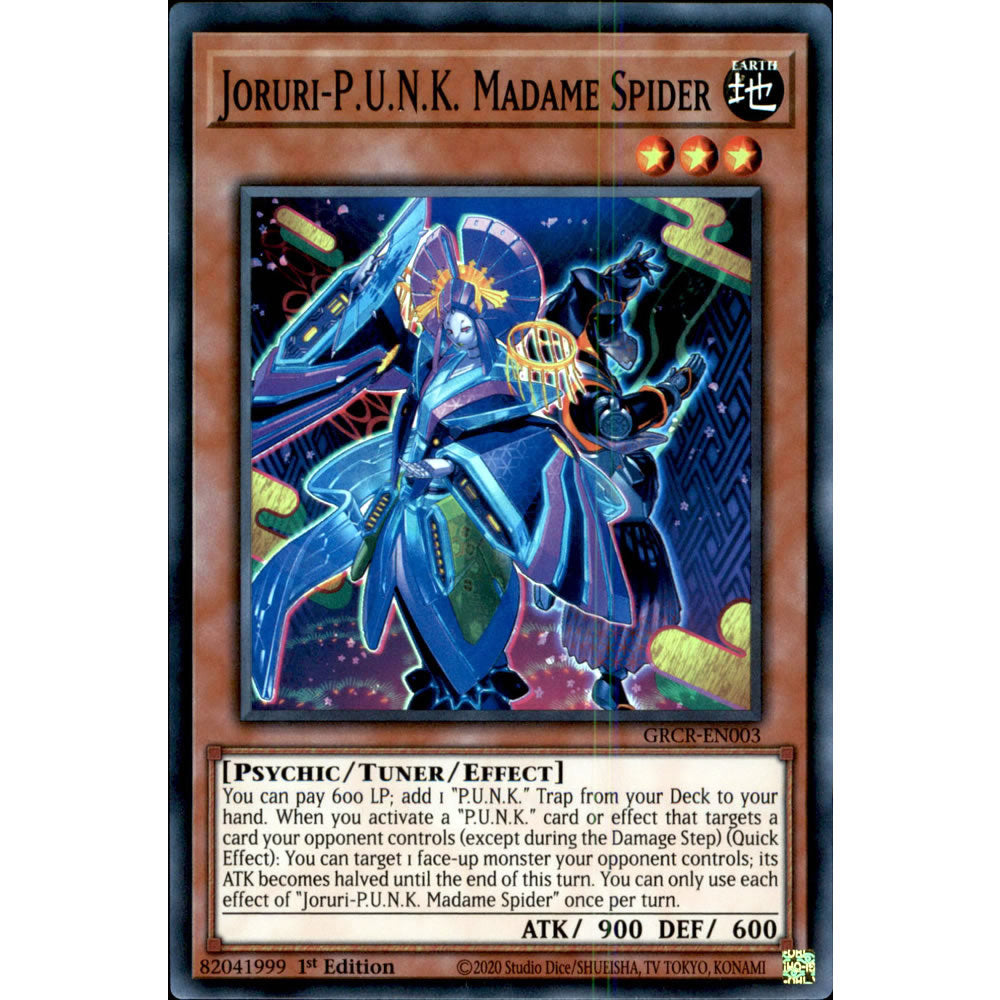 Joruri-P.U.N.K. Madame Spider GRCR-EN003 Yu-Gi-Oh! Card from the The Grand Creators Set