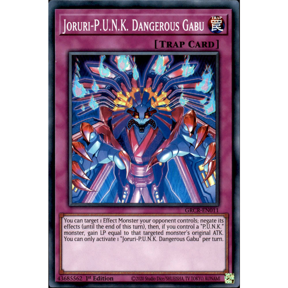 Joruri-P.U.N.K. Dangerous Gabu GRCR-EN011 Yu-Gi-Oh! Card from the The Grand Creators Set