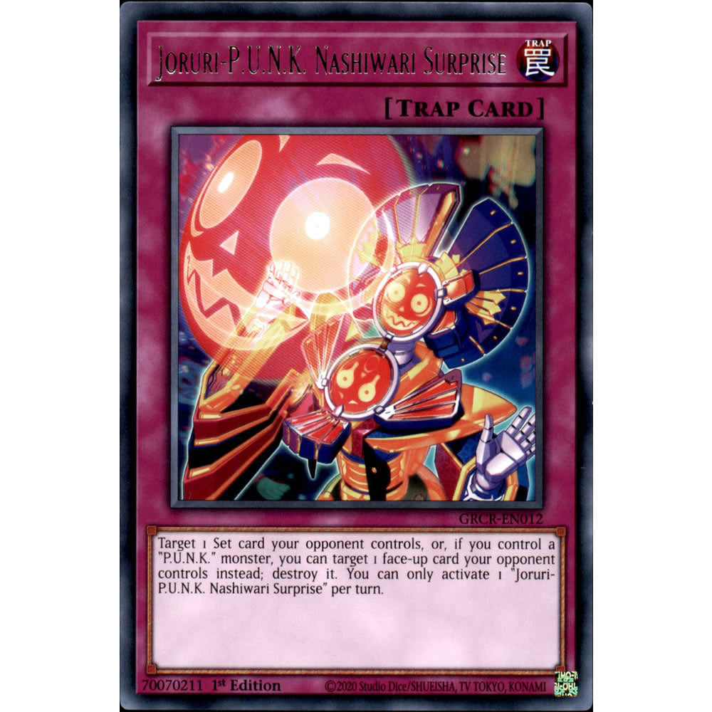 Joruri-P.U.N.K. Nashiwari Surprise GRCR-EN012 Yu-Gi-Oh! Card from the The Grand Creators Set