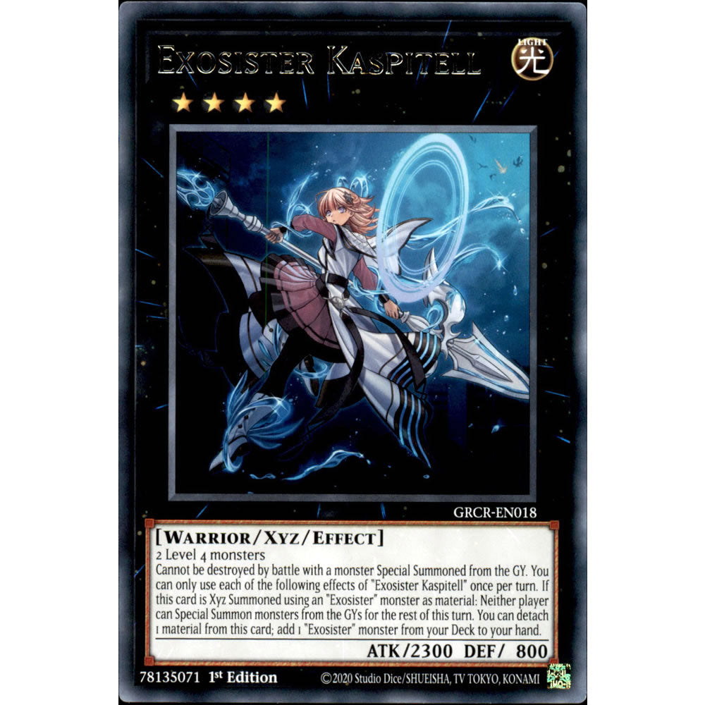 Exosister Kaspitell GRCR-EN018 Yu-Gi-Oh! Card from the The Grand Creators Set