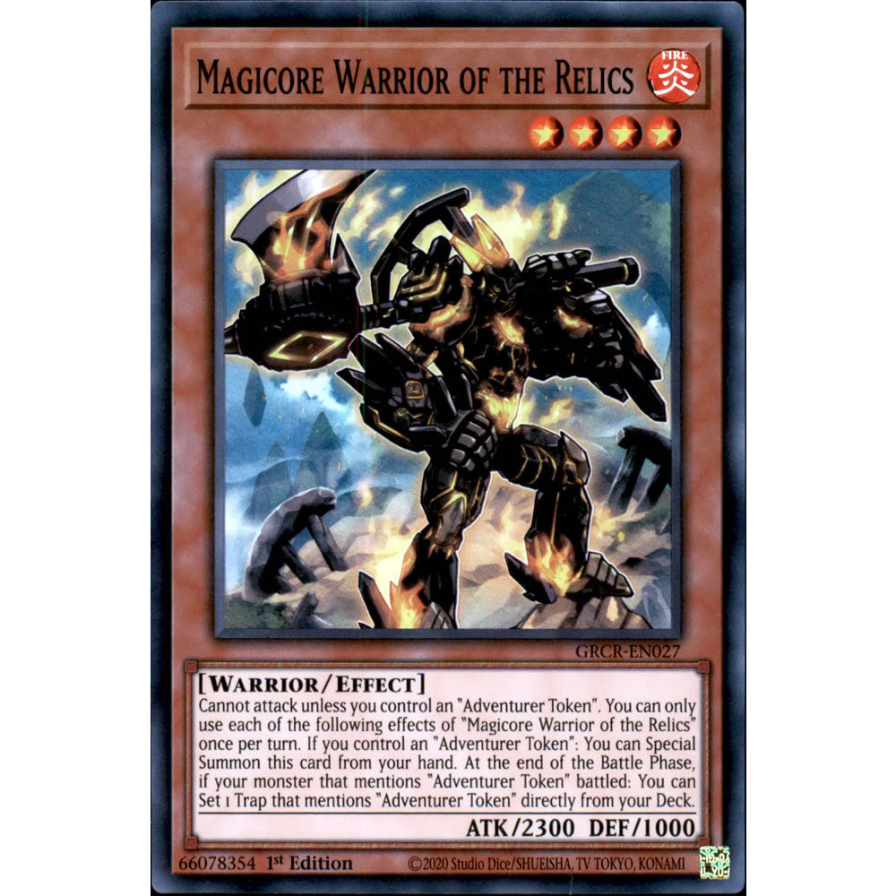 Magicore Warrior of the Relics GRCR-EN027 Yu-Gi-Oh! Card from the The Grand Creators Set