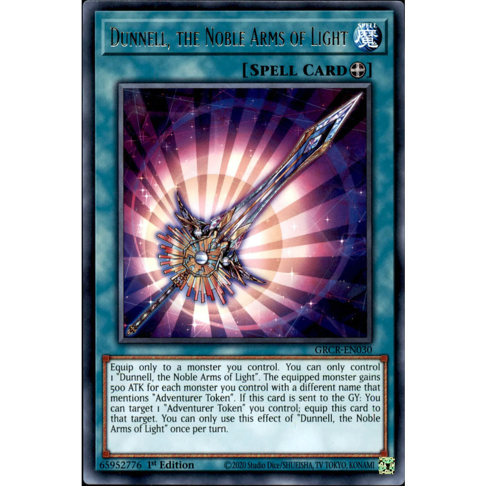 Dunnell, the Noble Arms of Light GRCR-EN030 Yu-Gi-Oh! Card from the The Grand Creators Set