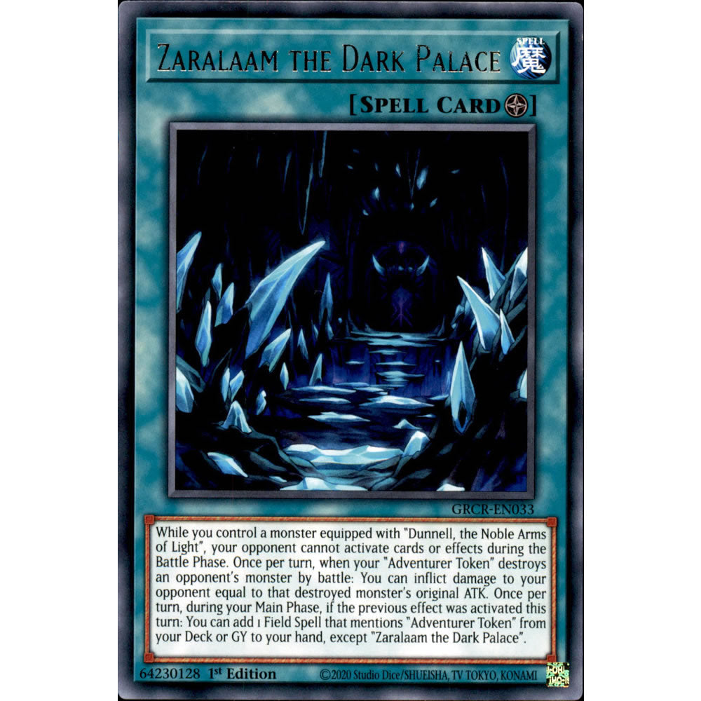 Zaralaam the Dark Palace GRCR-EN033 Yu-Gi-Oh! Card from the The Grand Creators Set