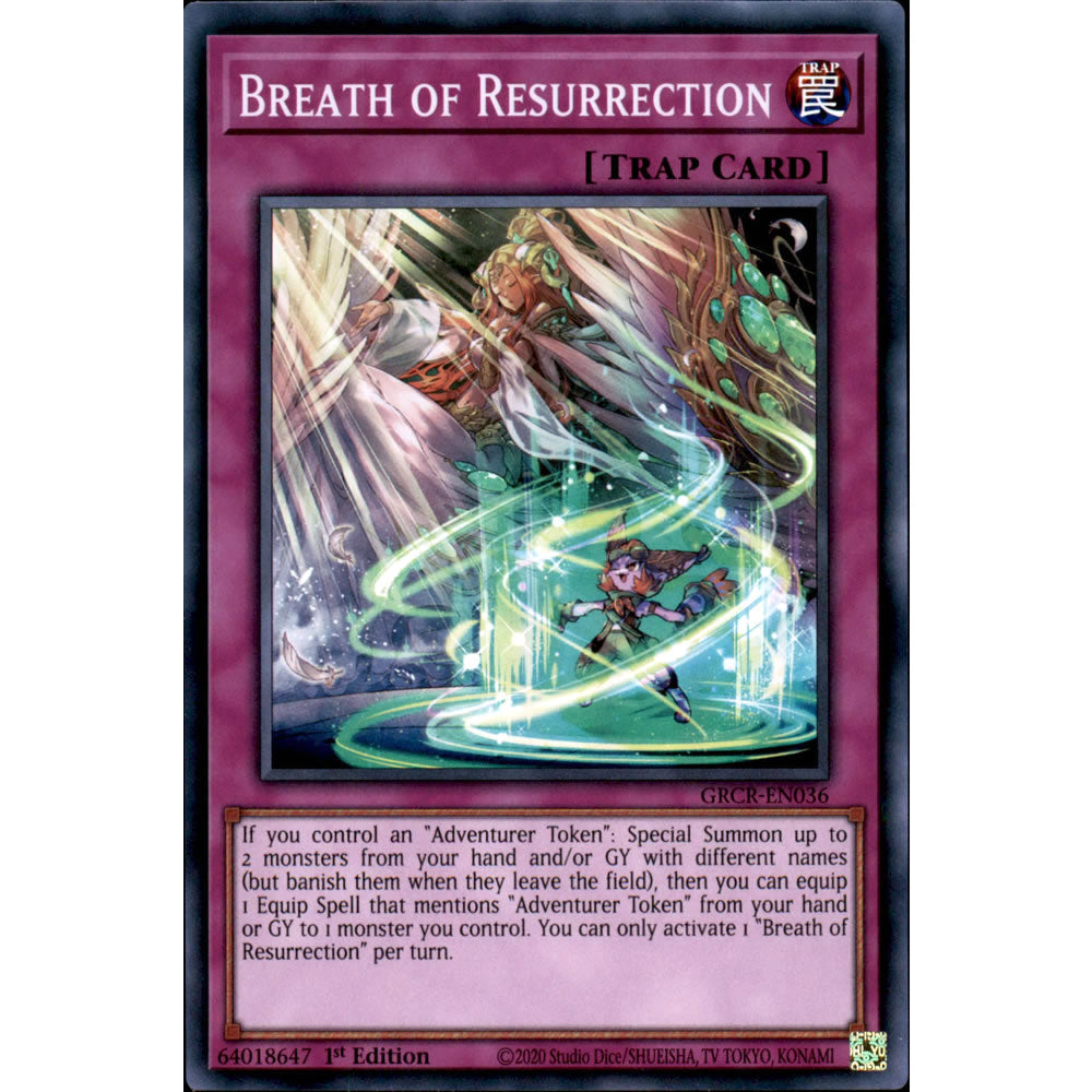 Breath of Resurrection GRCR-EN036 Yu-Gi-Oh! Card from the The Grand Creators Set