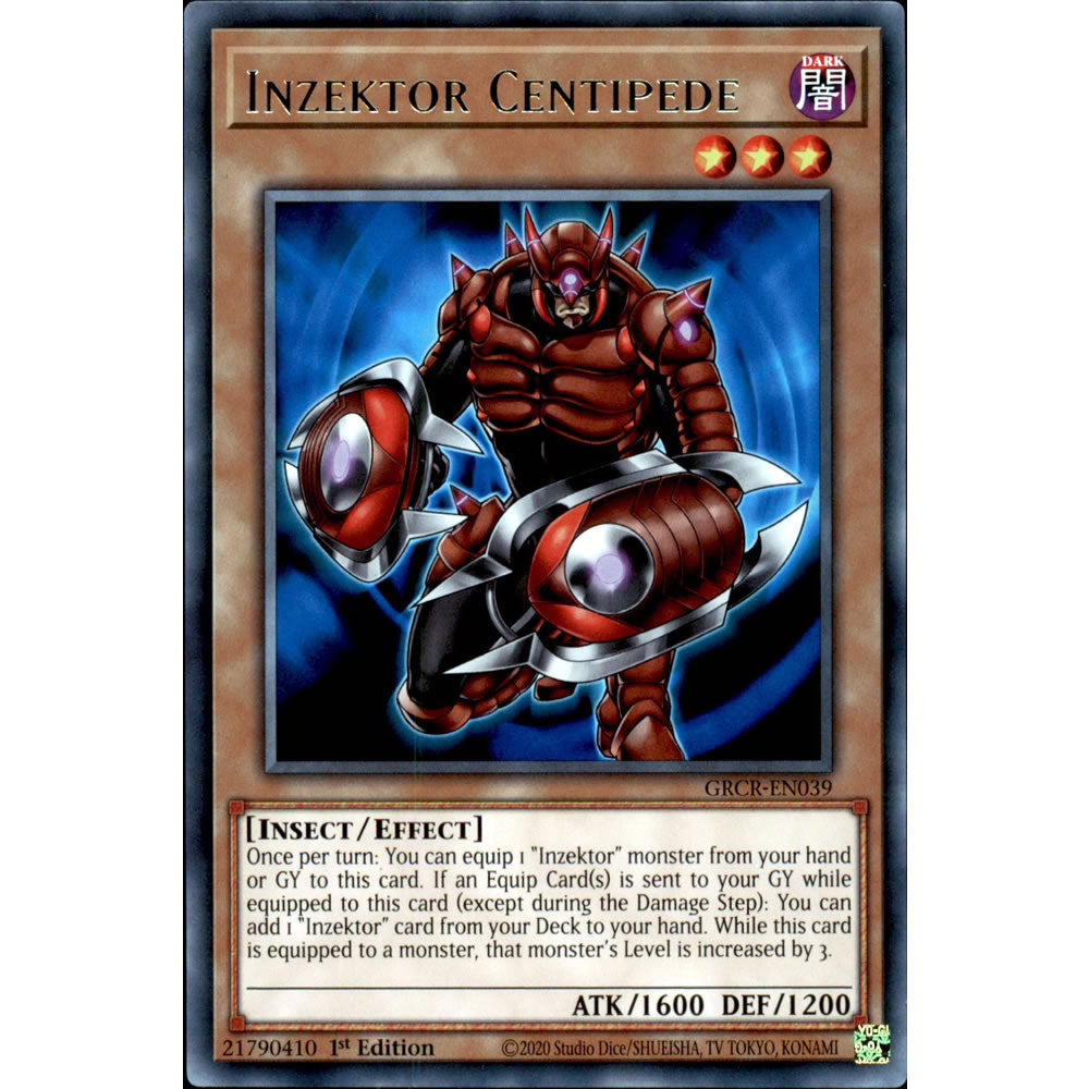 Inzektor Centipede GRCR-EN039 Yu-Gi-Oh! Card from the The Grand Creators Set