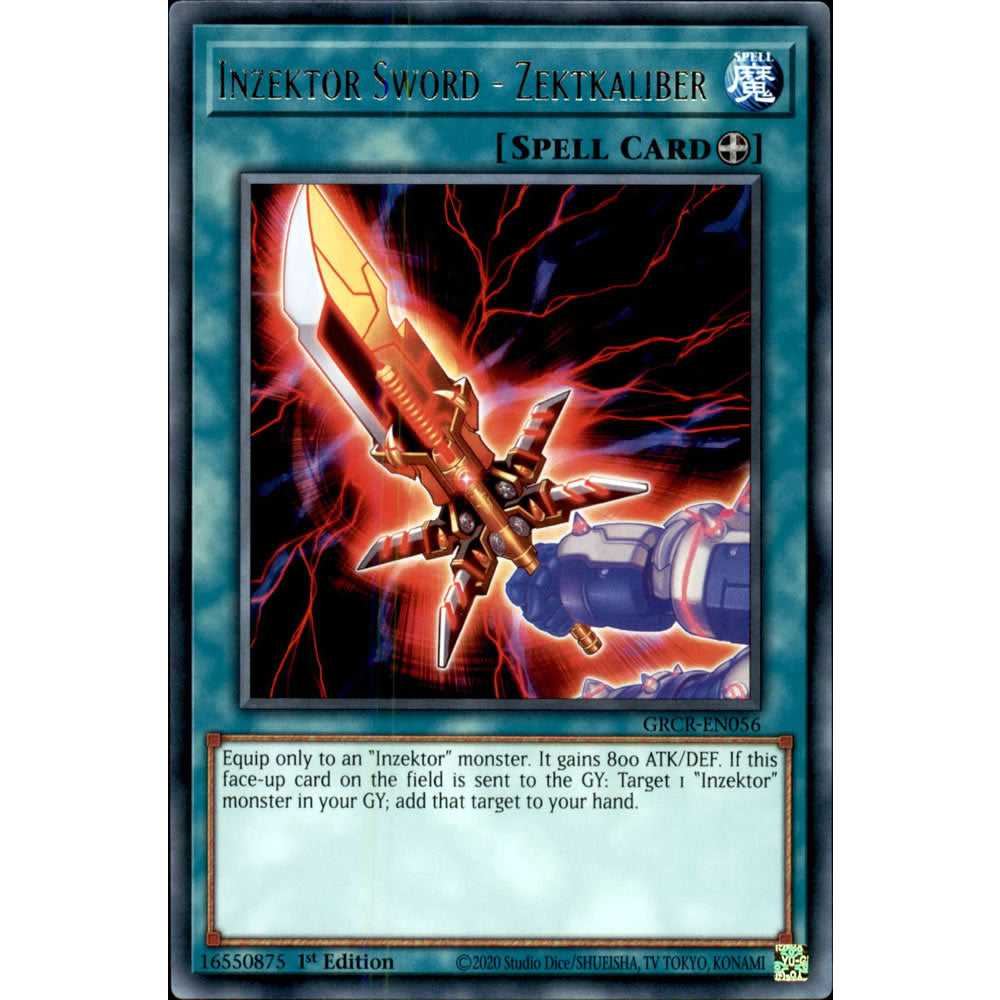 Inzektor Sword - Zektkaliber GRCR-EN056 Yu-Gi-Oh! Card from the The Grand Creators Set