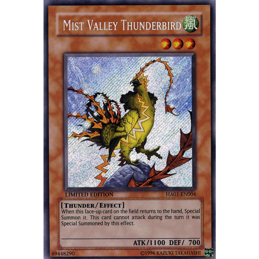 Mist Valley Thunderbird HA01-EN004 Yu-Gi-Oh! Card from the Hidden Arsenal 1 Set