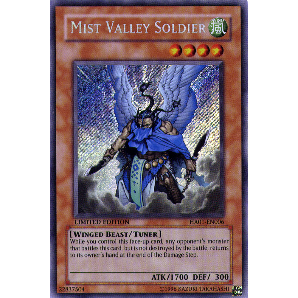 Mist Valley Soldier HA01-EN006 Yu-Gi-Oh! Card from the Hidden Arsenal 1 Set