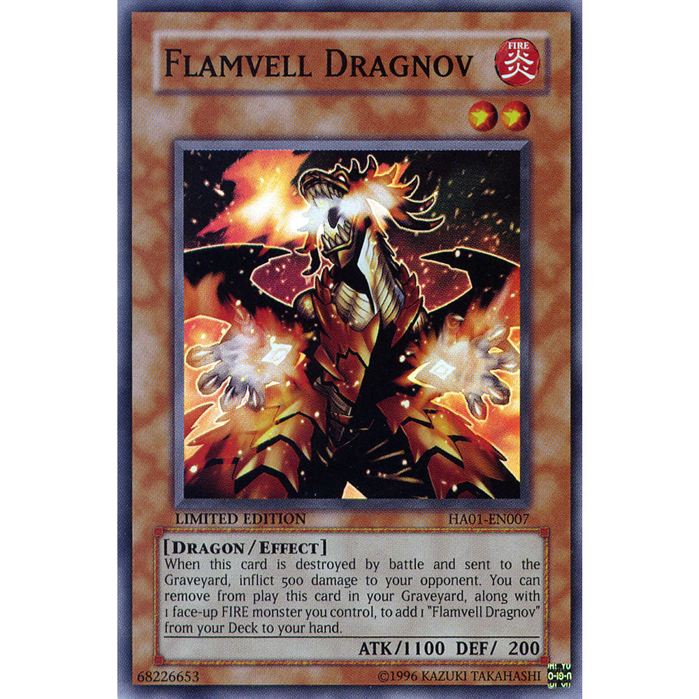 Flamvell Dragnov HA01-EN007 Yu-Gi-Oh! Card from the Hidden Arsenal 1 Set