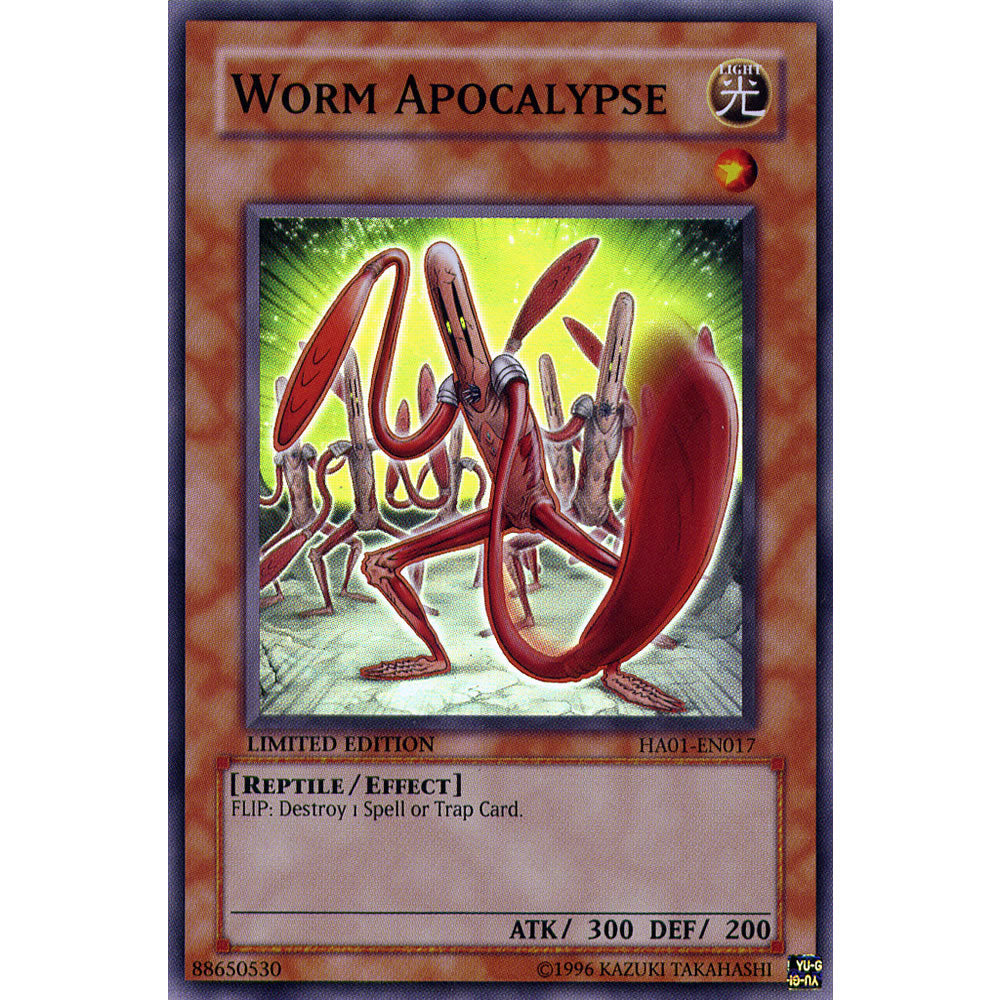 Worm Apocalypse HA01-EN017 Yu-Gi-Oh! Card from the Hidden Arsenal 1 Set