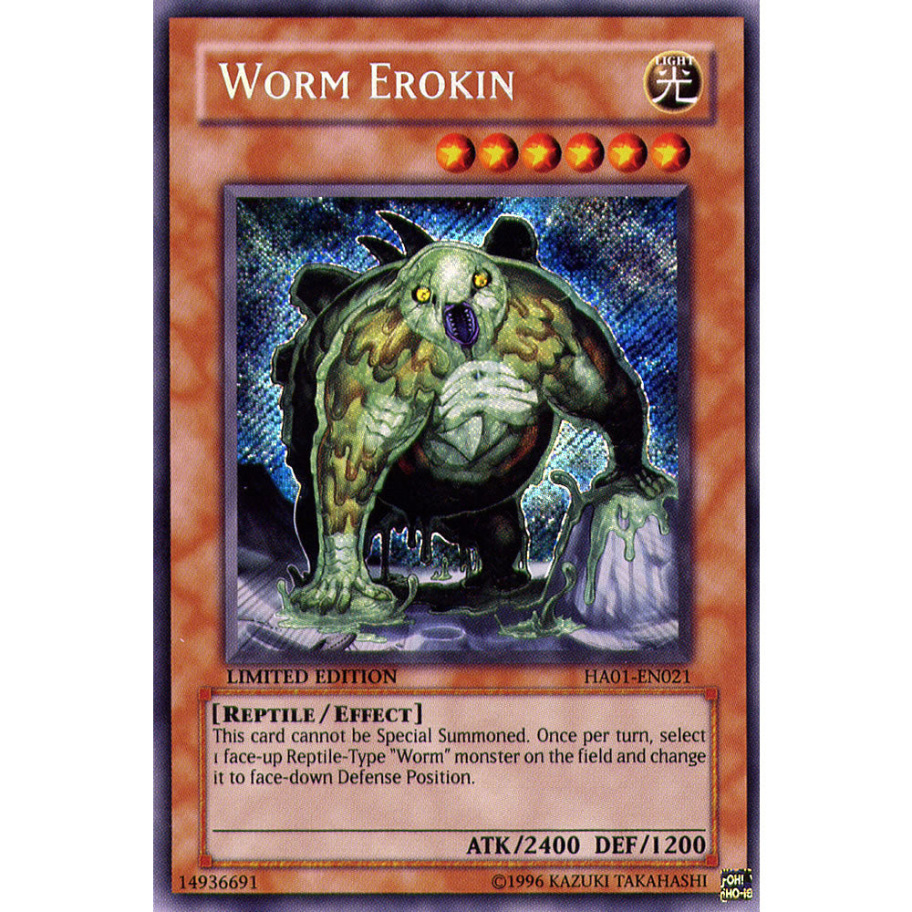 Worm Erokin HA01-EN021 Yu-Gi-Oh! Card from the Hidden Arsenal 1 Set