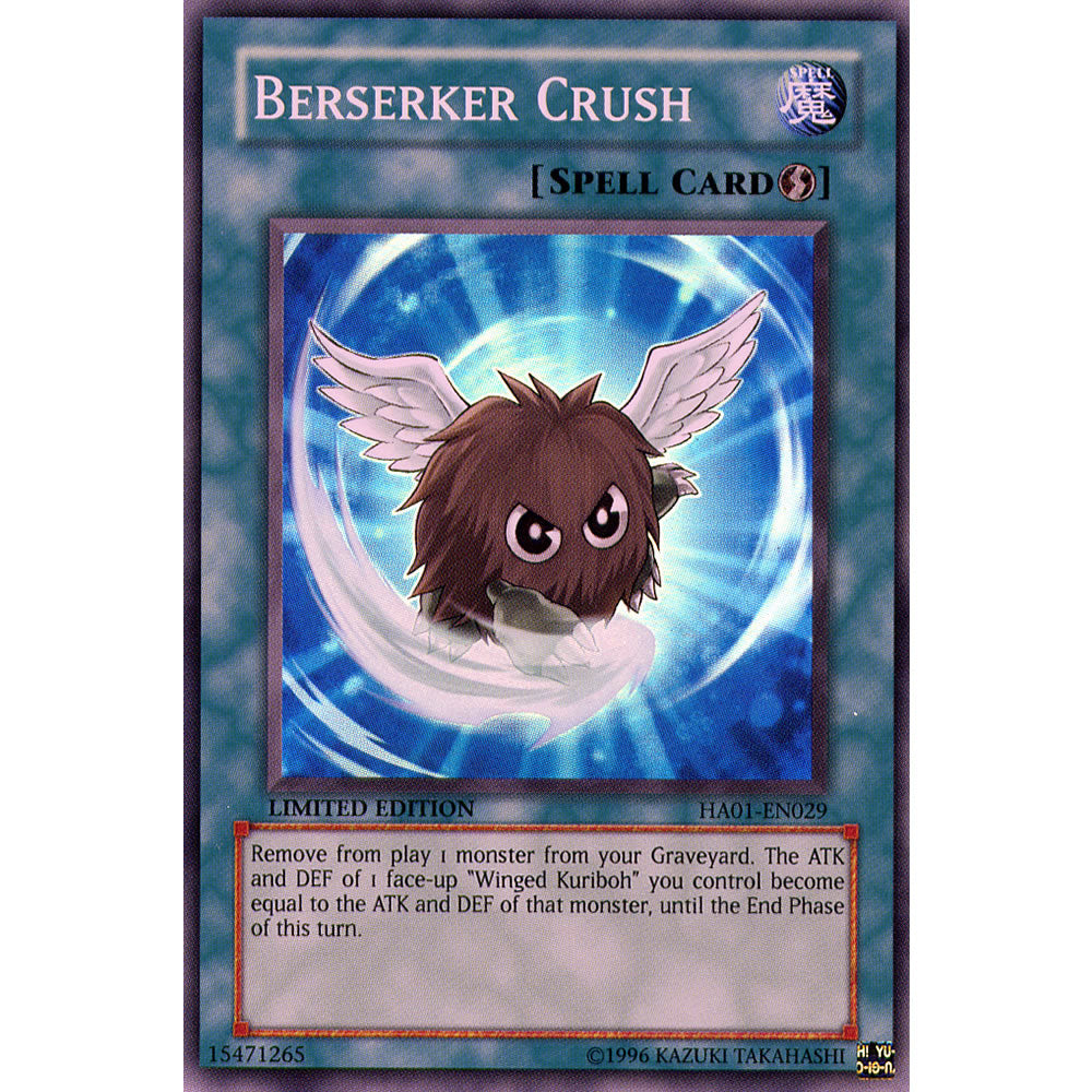 Berserker Crush HA01-EN029 Yu-Gi-Oh! Card from the Hidden Arsenal 1 Set