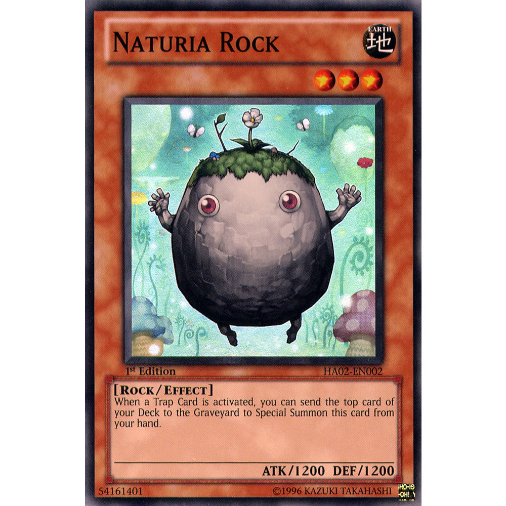 Naturia Rock HA02-EN002 Yu-Gi-Oh! Card from the Hidden Arsenal 2 Set
