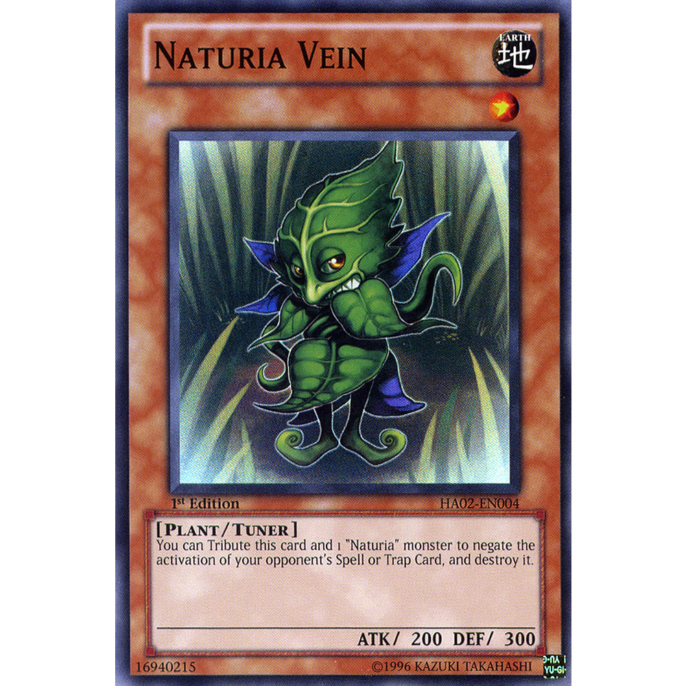 Naturia Vein HA02-EN004 Yu-Gi-Oh! Card from the Hidden Arsenal 2 Set