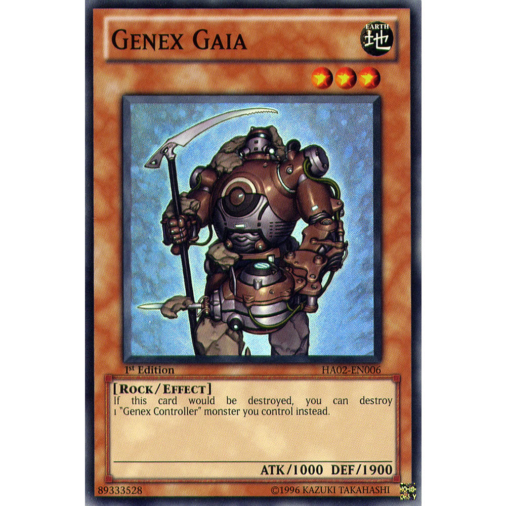 Genex Gaia HA02-EN006 Yu-Gi-Oh! Card from the Hidden Arsenal 2 Set