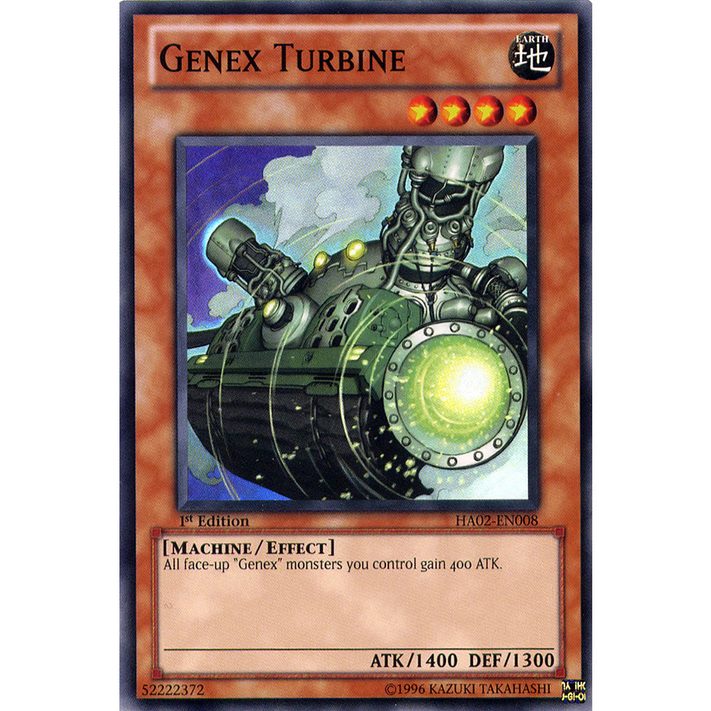 Genex Turbine HA02-EN008 Yu-Gi-Oh! Card from the Hidden Arsenal 2 Set