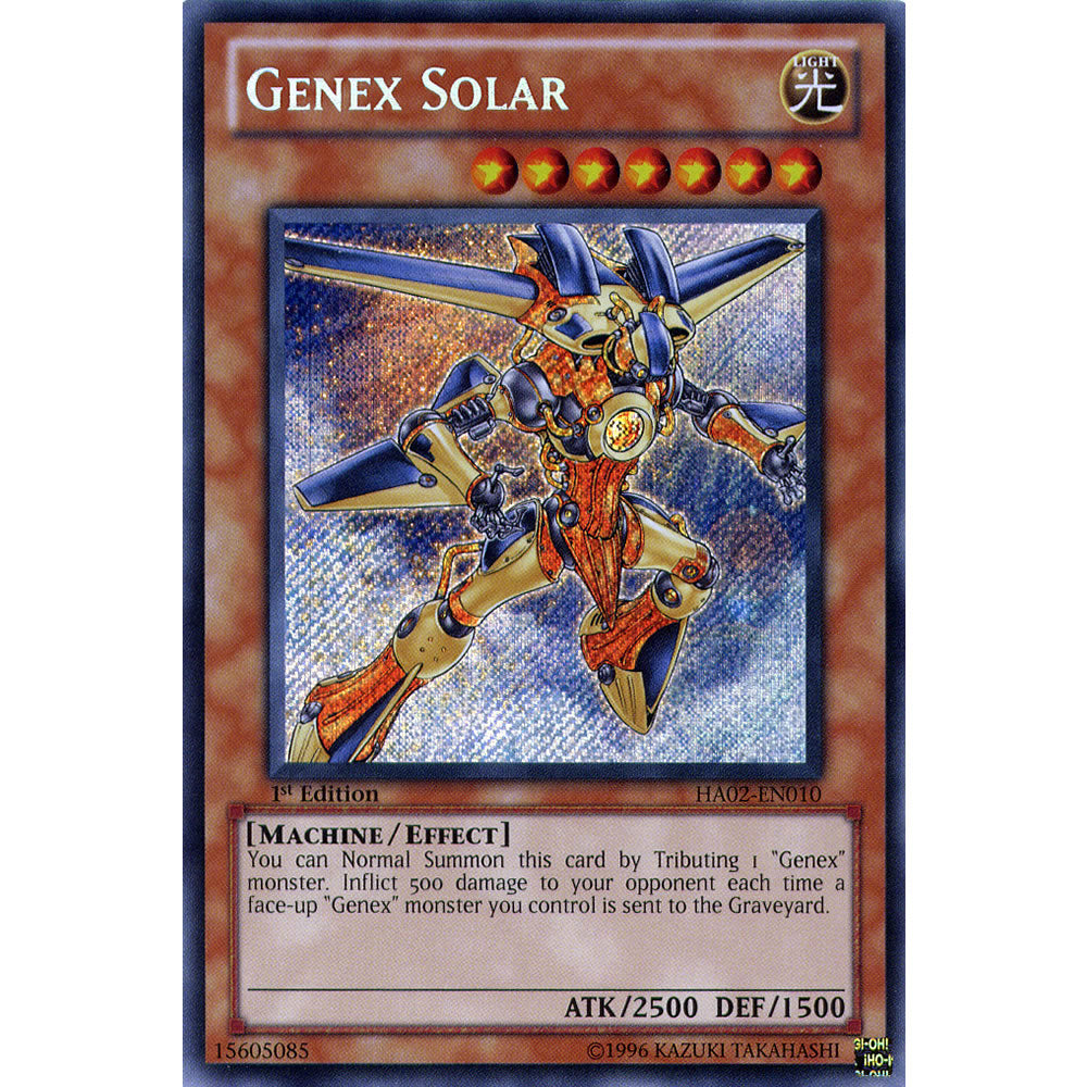 Genex Solar HA02-EN010 Yu-Gi-Oh! Card from the Hidden Arsenal 2 Set