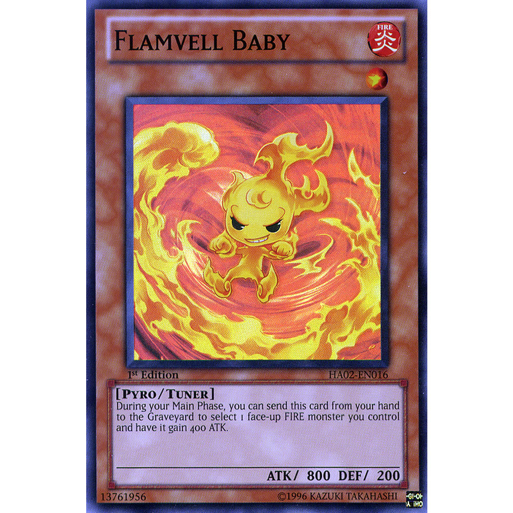 Flamvell Baby HA02-EN016 Yu-Gi-Oh! Card from the Hidden Arsenal 2 Set