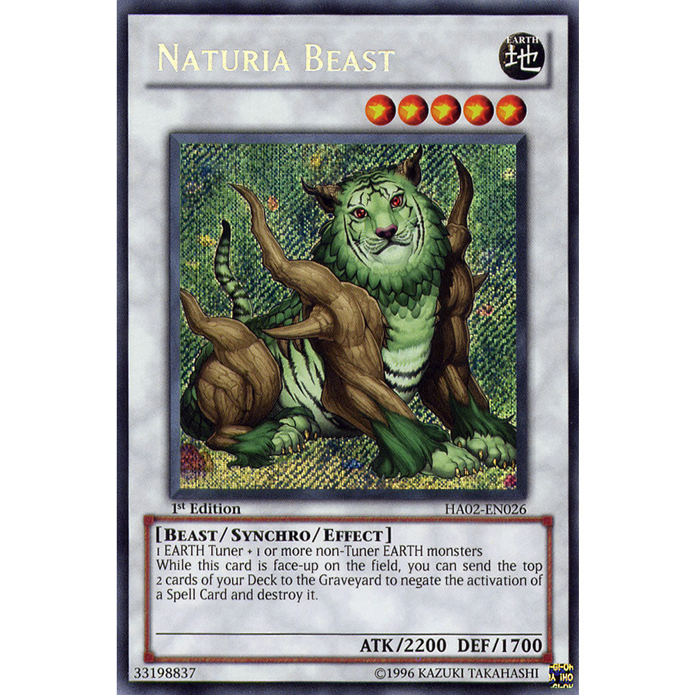 Naturia Beast HA02-EN026 Yu-Gi-Oh! Card from the Hidden Arsenal 2 Set