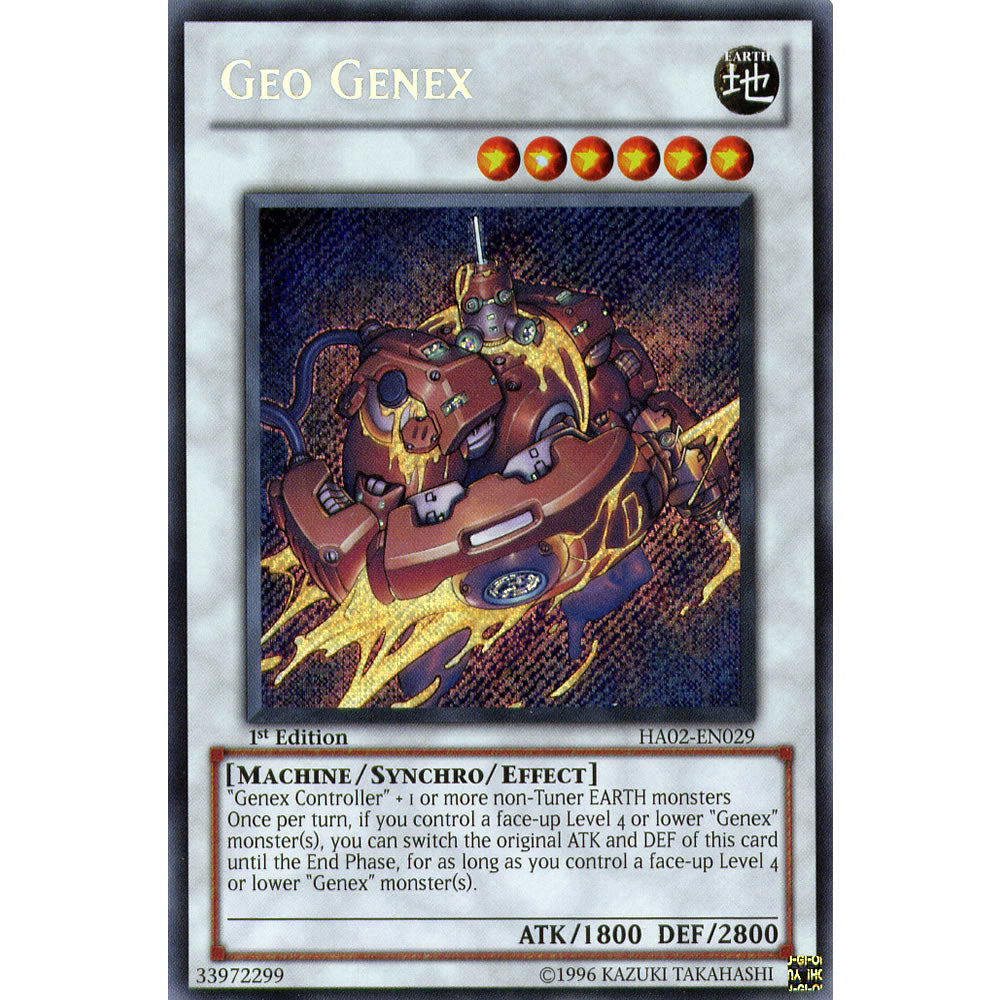Geo Genex HA02-EN029 Yu-Gi-Oh! Card from the Hidden Arsenal 2 Set