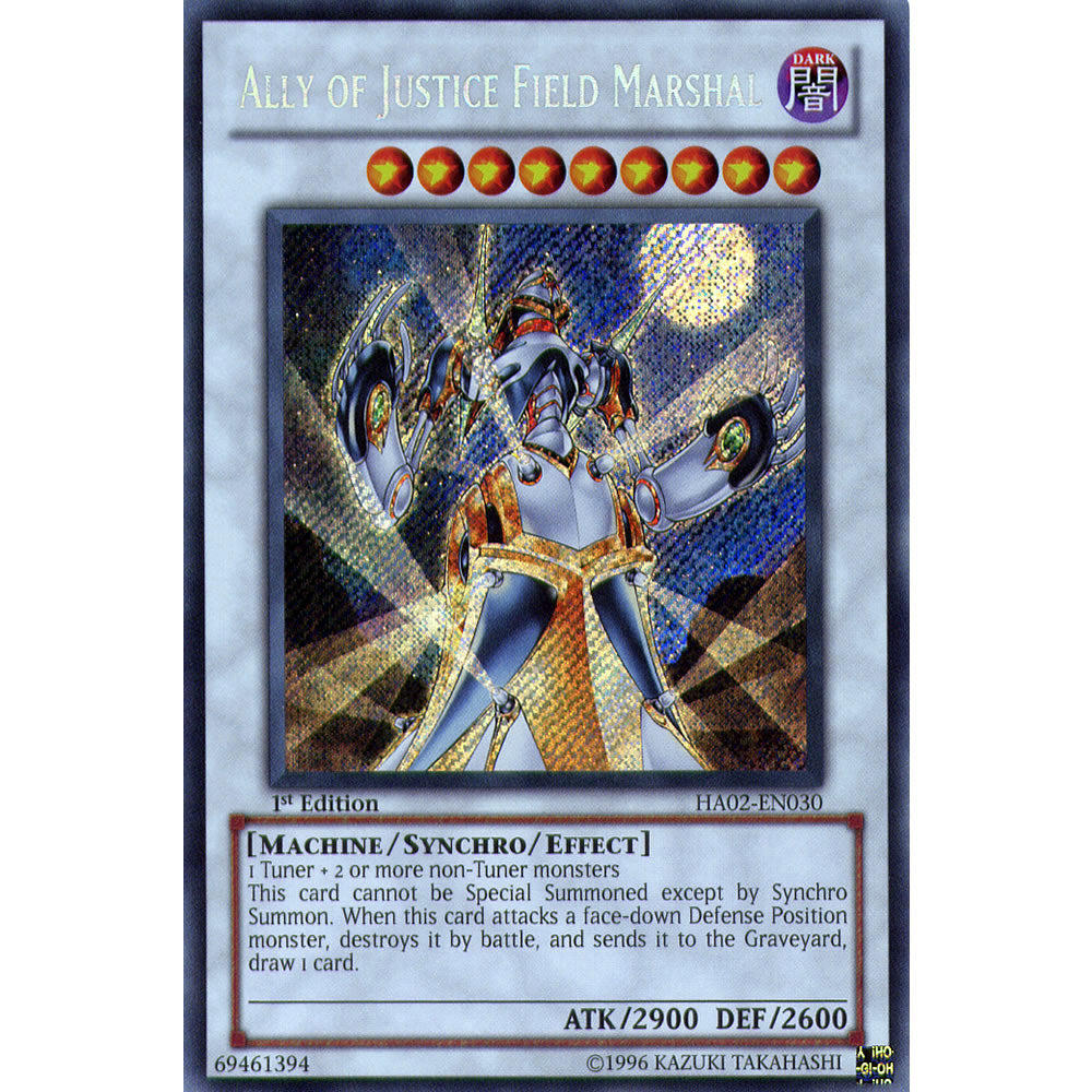 Ally of Justice Field Marshal HA02-EN030 Yu-Gi-Oh! Card from the Hidden Arsenal 2 Set