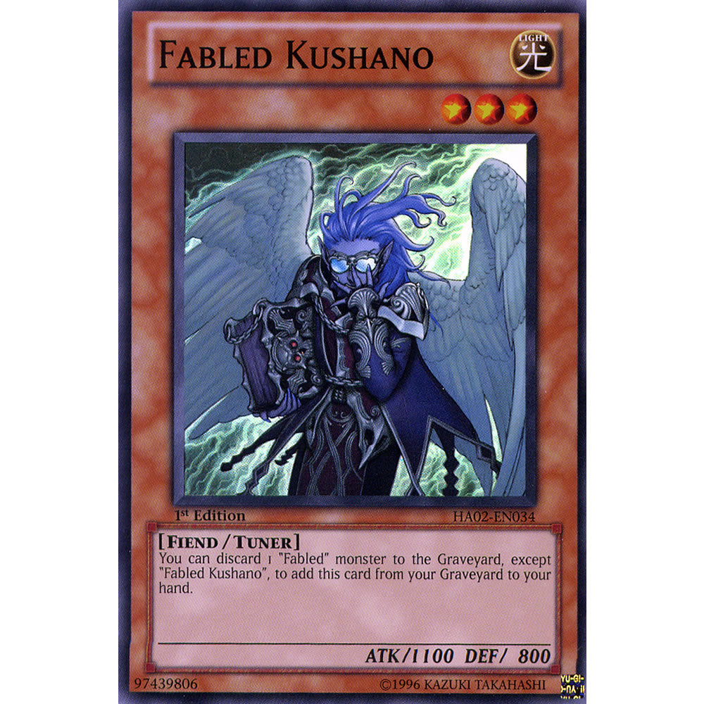 Fabled Kushano HA02-EN034 Yu-Gi-Oh! Card from the Hidden Arsenal 2 Set