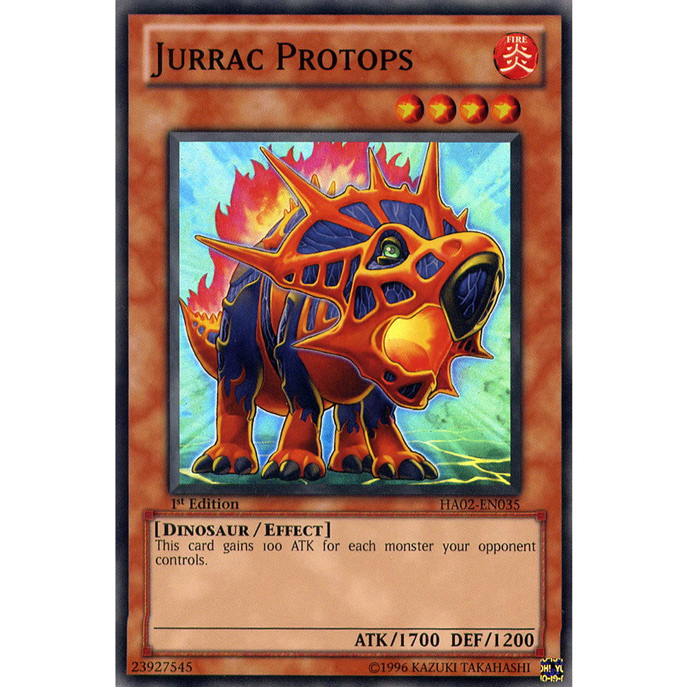 Jurrac Protops HA02-EN035 Yu-Gi-Oh! Card from the Hidden Arsenal 2 Set