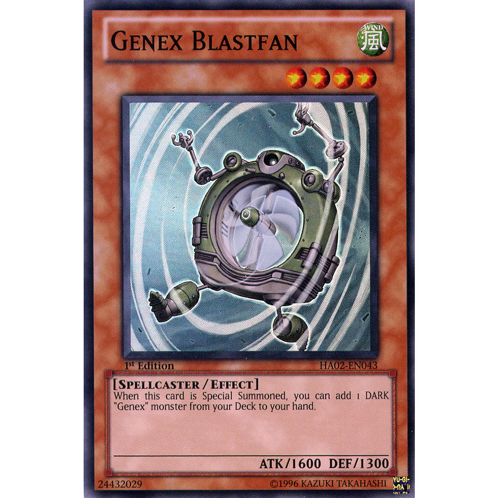 Genex Blastfan HA02-EN043 Yu-Gi-Oh! Card from the Hidden Arsenal 2 Set