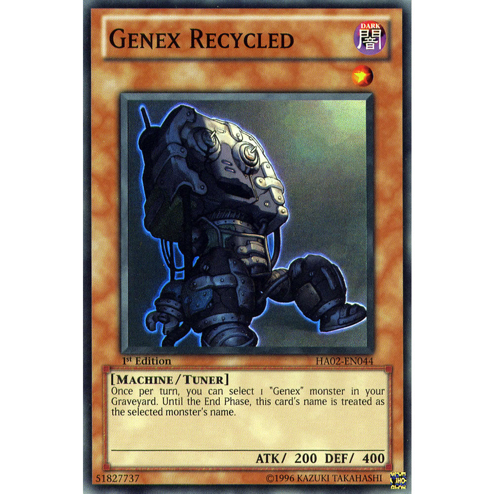 Genex Recycled HA02-EN044 Yu-Gi-Oh! Card from the Hidden Arsenal 2 Set
