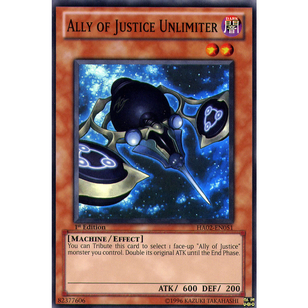 Ally of Justice Unlimiter HA02-EN051 Yu-Gi-Oh! Card from the Hidden Arsenal 2 Set
