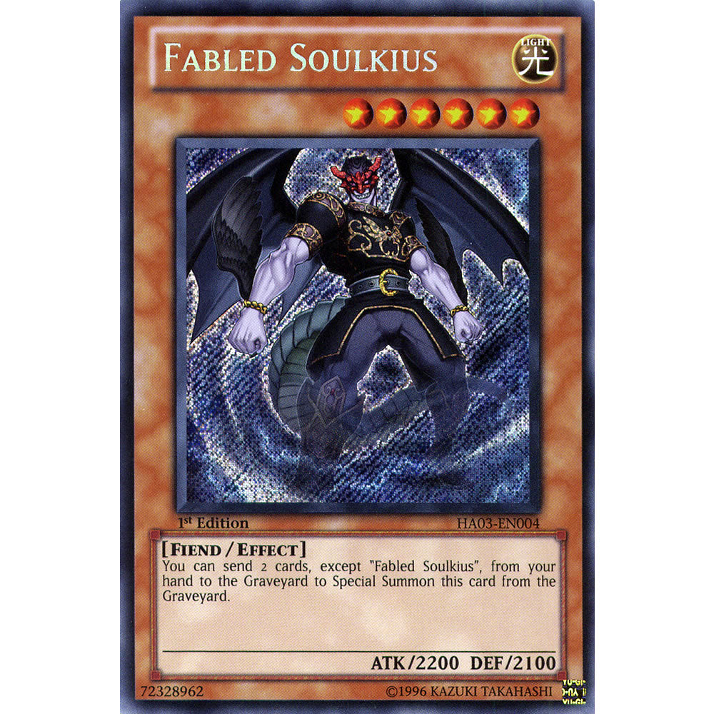 Fabled Soulkius HA03-EN004 Yu-Gi-Oh! Card from the Hidden Arsenal 3 Set