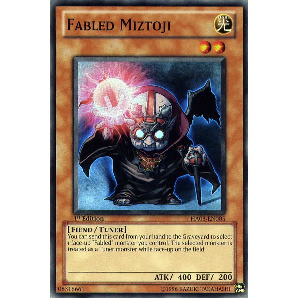 Fabled Miztoji HA03-EN005 Yu-Gi-Oh! Card from the Hidden Arsenal 3 Set