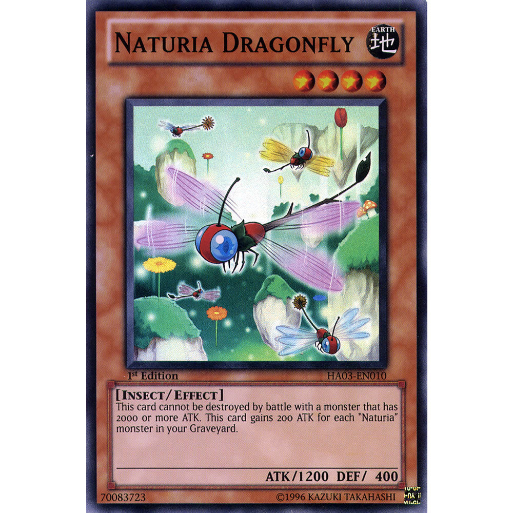 Naturia Dragonfly HA03-EN010 Yu-Gi-Oh! Card from the Hidden Arsenal 3 Set