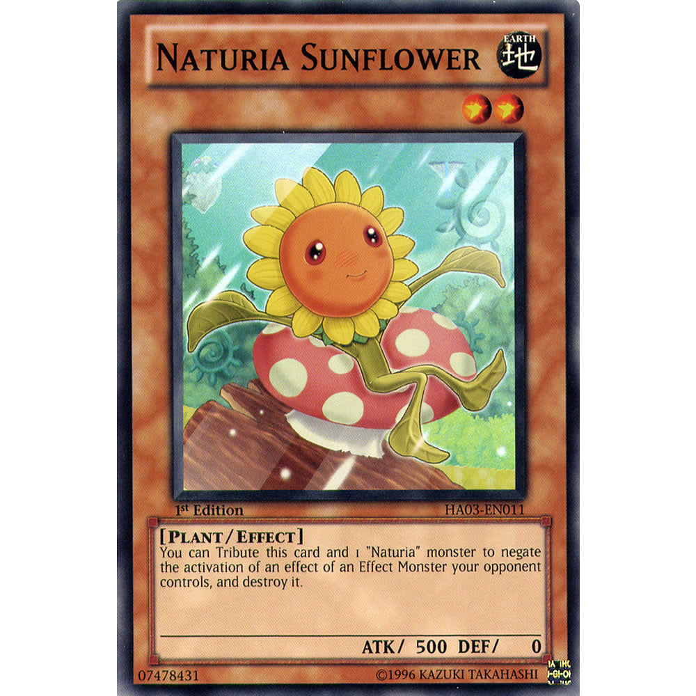 Naturia Sunflower HA03-EN011 Yu-Gi-Oh! Card from the Hidden Arsenal 3 Set