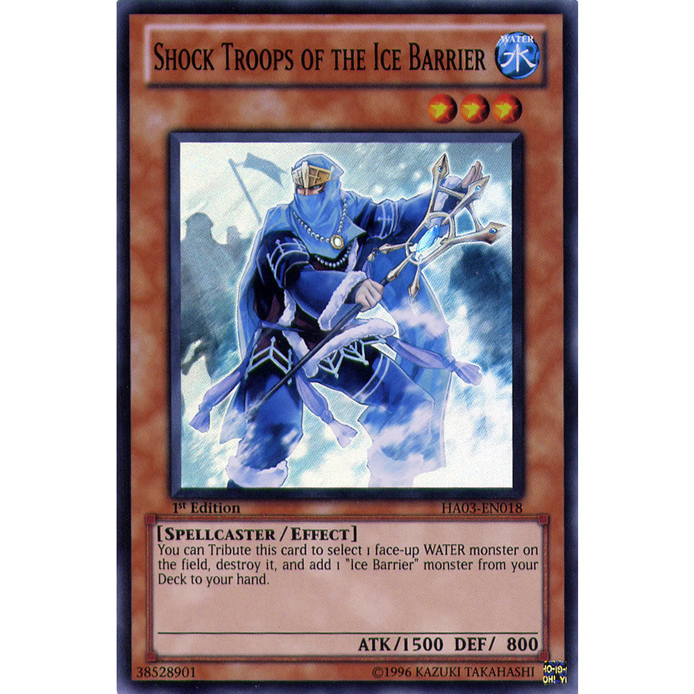 Shock Troops Of The Ice Barrier HA03-EN018 Yu-Gi-Oh! Card from the Hidden Arsenal 3 Set