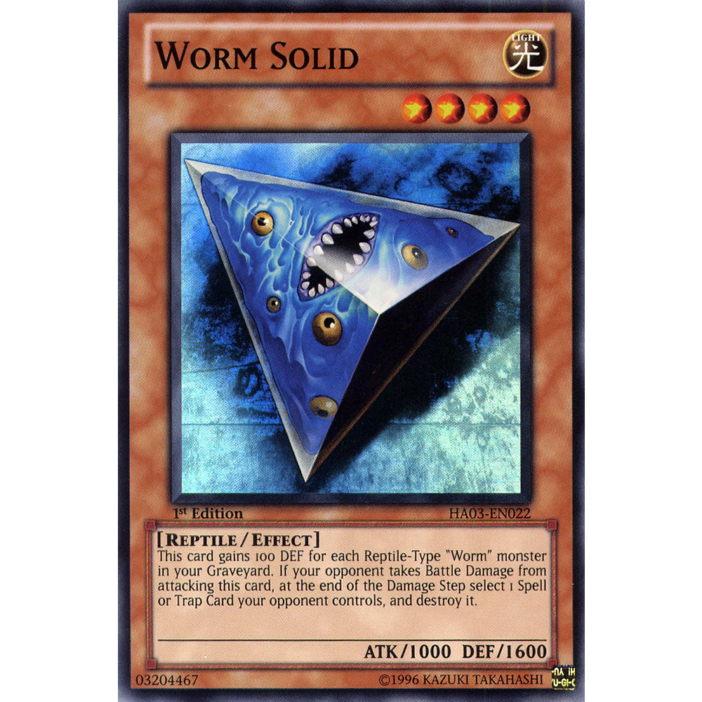 Worm Solid HA03-EN022 Yu-Gi-Oh! Card from the Hidden Arsenal 3 Set