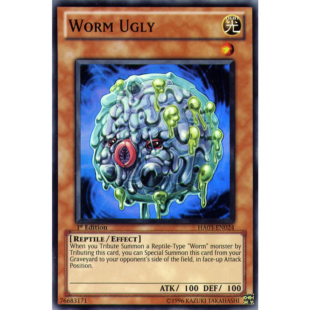 Worm Ugly HA03-EN024 Yu-Gi-Oh! Card from the Hidden Arsenal 3 Set