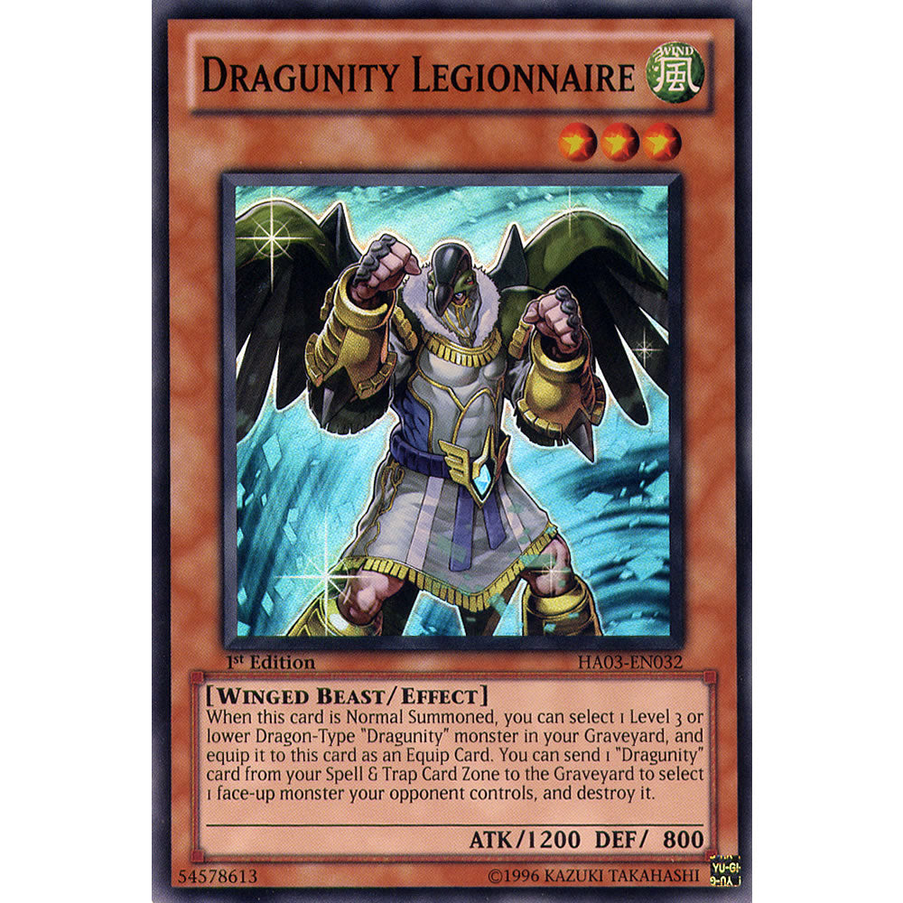 Dragunity Legionnaire HA03-EN032 Yu-Gi-Oh! Card from the Hidden Arsenal 3 Set