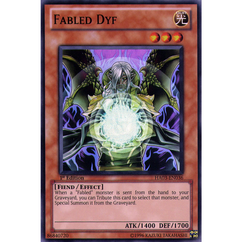 Fabled Dyf HA03-EN036 Yu-Gi-Oh! Card from the Hidden Arsenal 3 Set