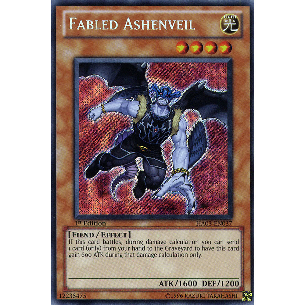 Fabled Ashenveil HA03-EN037 Yu-Gi-Oh! Card from the Hidden Arsenal 3 Set