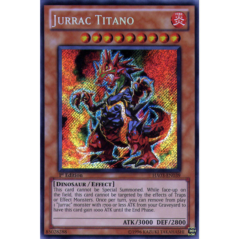 Jurrac Titano HA03-EN039 Yu-Gi-Oh! Card from the Hidden Arsenal 3 Set