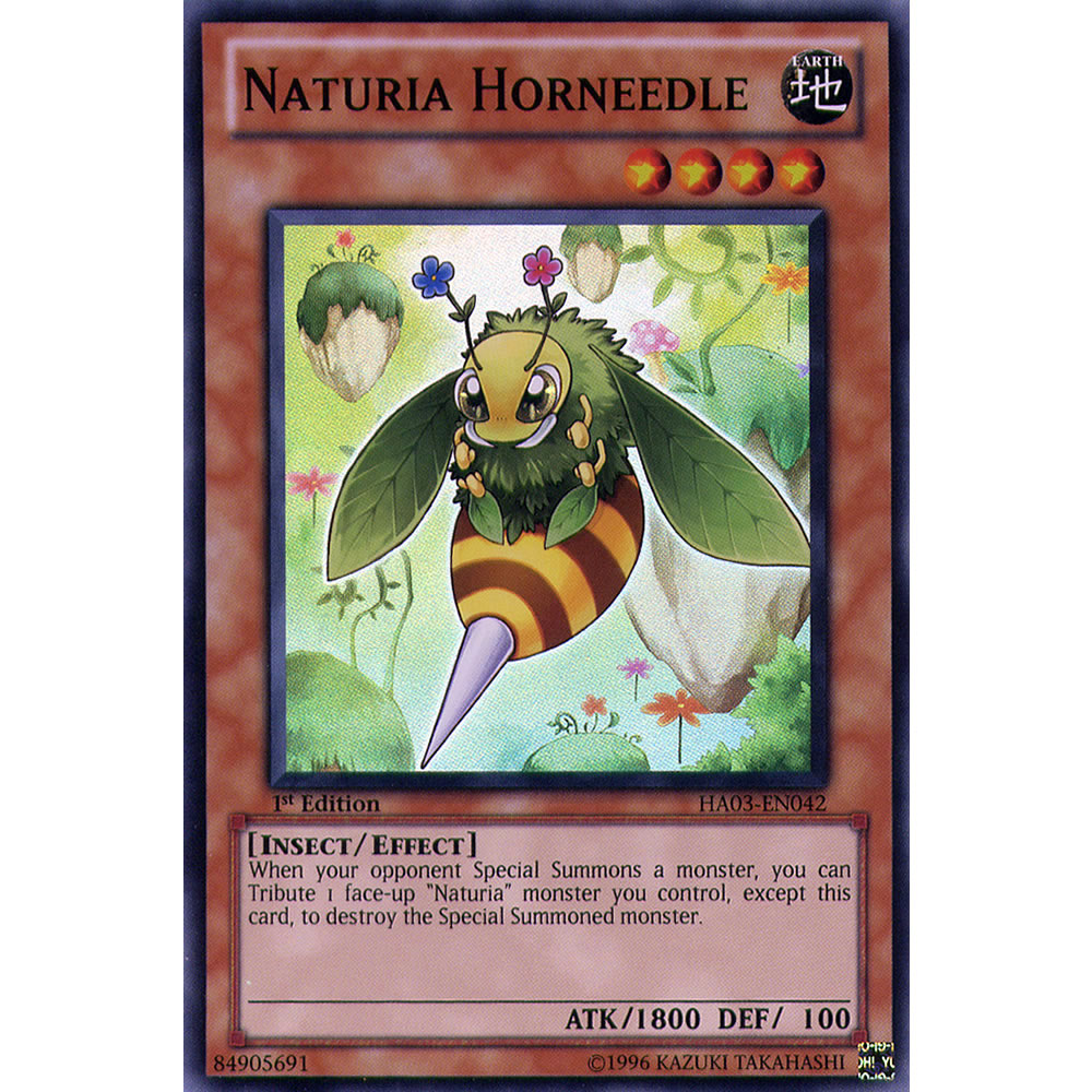 Naturia Horneedle HA03-EN042 Yu-Gi-Oh! Card from the Hidden Arsenal 3 Set