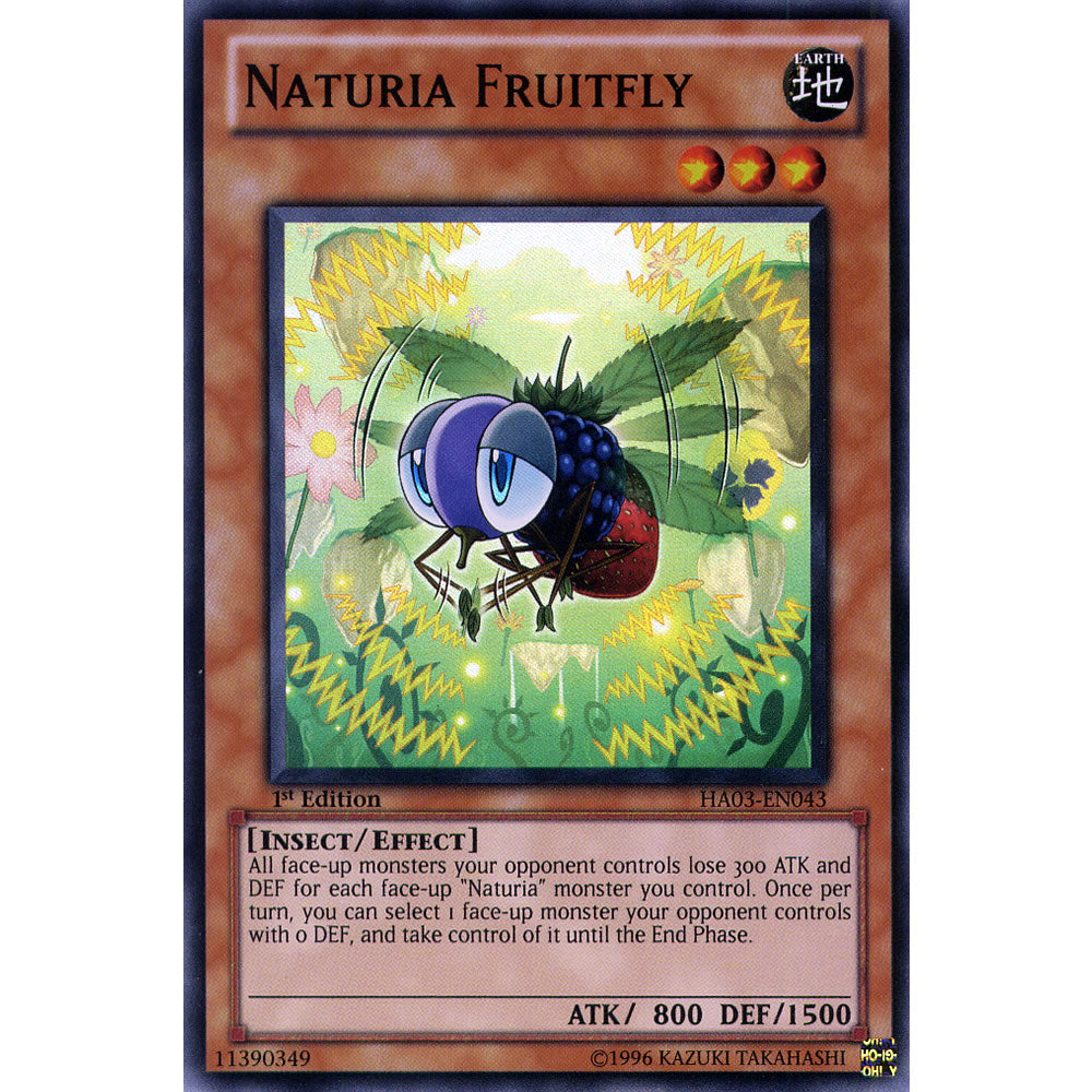 Naturia Fruitfly HA03-EN043 Yu-Gi-Oh! Card from the Hidden Arsenal 3 Set