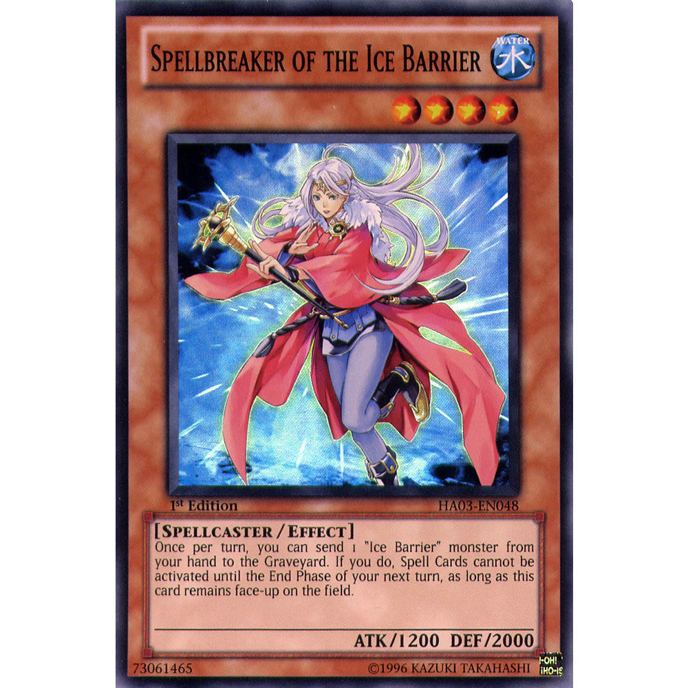 Spellbreaker Of The Ice Barrier HA03-EN048 Yu-Gi-Oh! Card from the Hidden Arsenal 3 Set