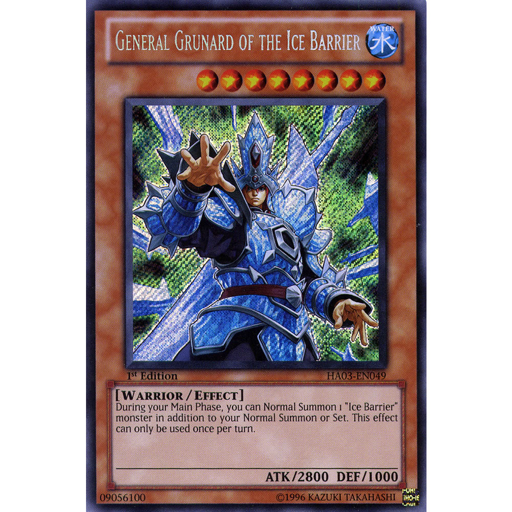 General Grunard Of The Ice Barrier HA03-EN049 Yu-Gi-Oh! Card from the Hidden Arsenal 3 Set
