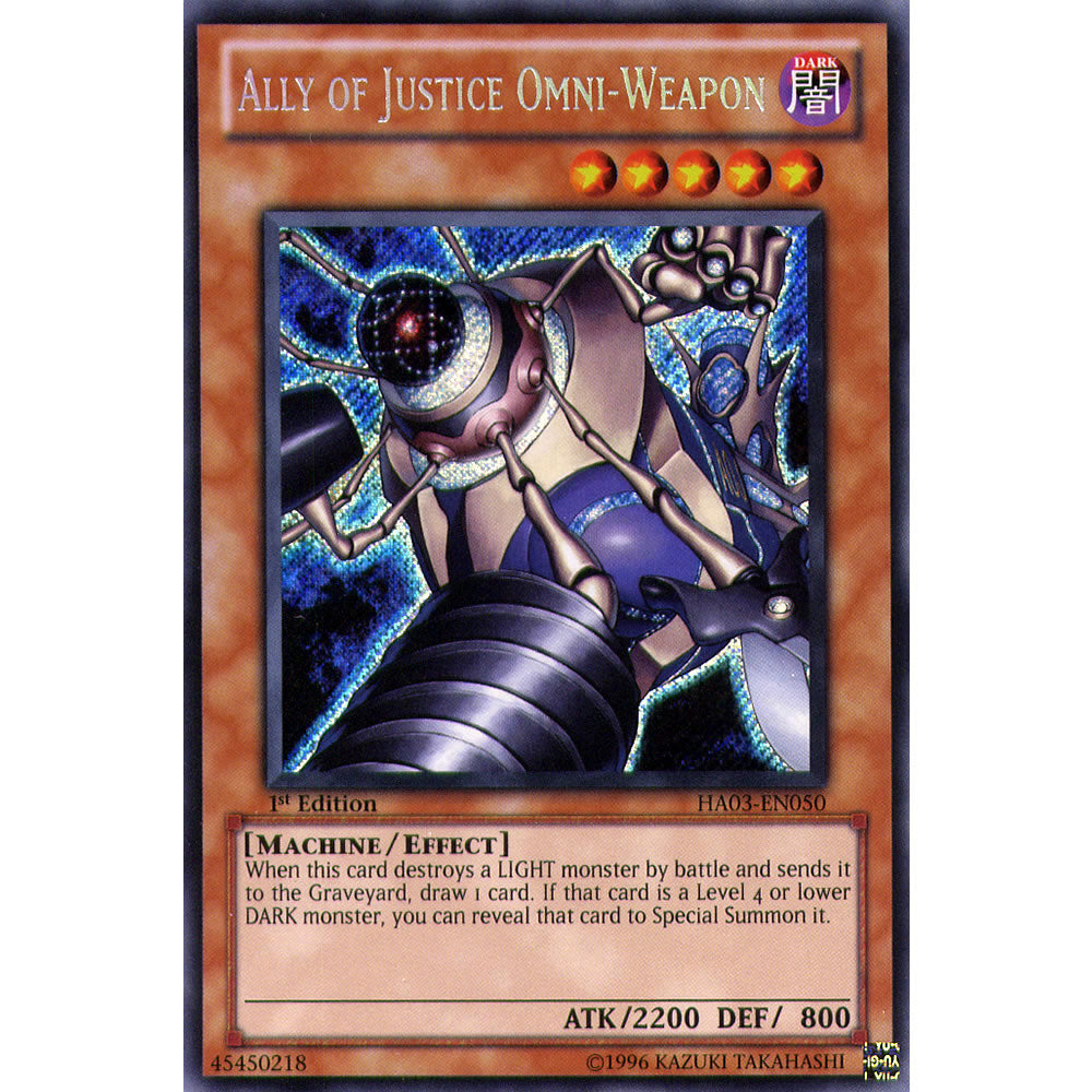 Ally Of Justice Omni-Weapon HA03-EN050 Yu-Gi-Oh! Card from the Hidden Arsenal 3 Set