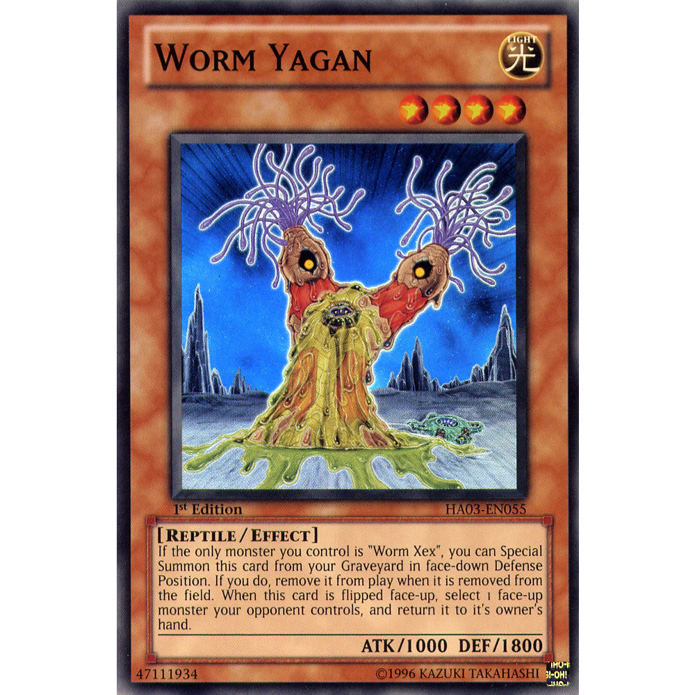 Worm Yagan HA03-EN055 Yu-Gi-Oh! Card from the Hidden Arsenal 3 Set