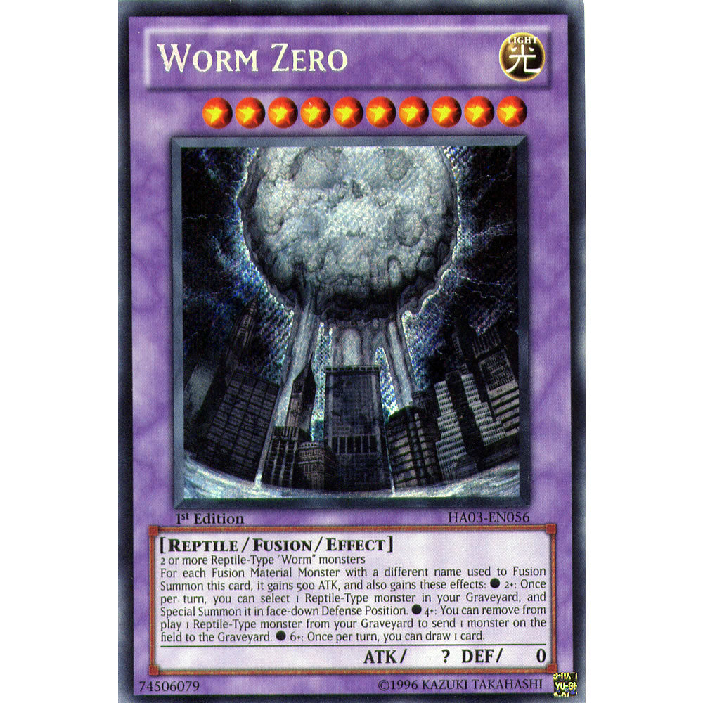 Worm Zero HA03-EN056 Yu-Gi-Oh! Card from the Hidden Arsenal 3 Set